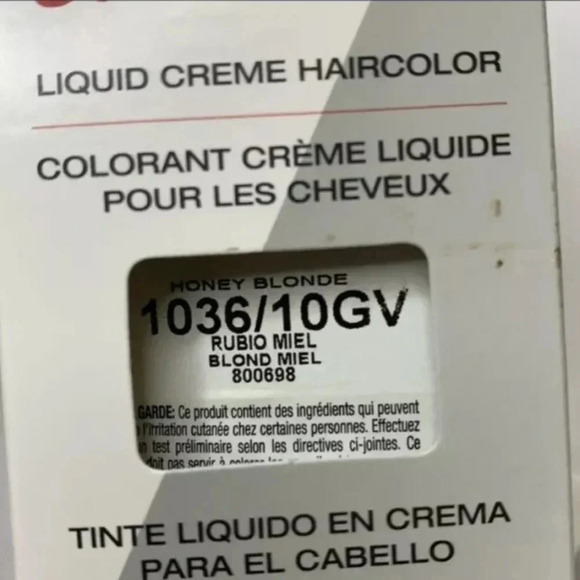 WELLA Hair Color Charm Permanent Liquid 1036/10GV Honey Blonde Lot Of 20 - Picture 4 of 9